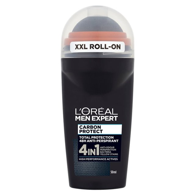 L'Oreal-Männer Experte Kohlenstoffschutz 48H Roll auf Anti-Pirant-Deodorant 50 ml