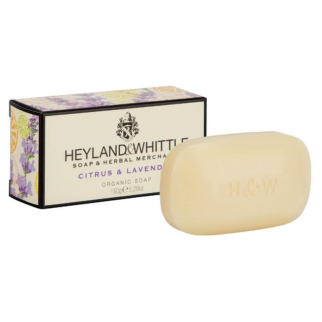 Heyland y Whittle Bar de jabón orgánico Citrus & Lavender 150G