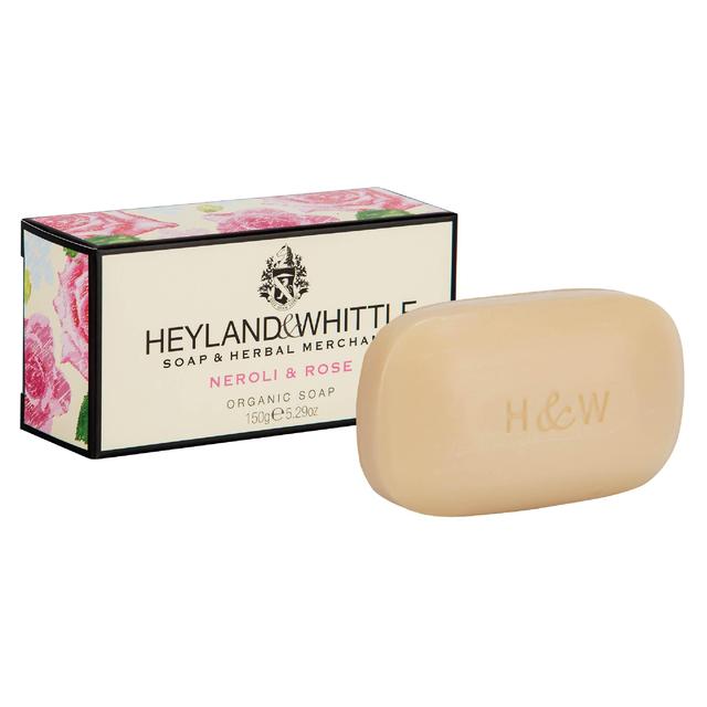 Bar de savon biologique Heyland & Whittle Neroli & Rose 150g