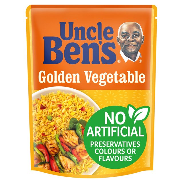Uncle Bens Golden Vegetable Microwave Rice 250g
