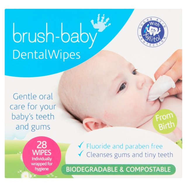 Brush Baby Dental Wipes 28 per pack