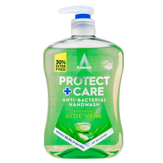 Astonish Protect & Care Anti Bacterial Manwash Aloe Vera 650ml