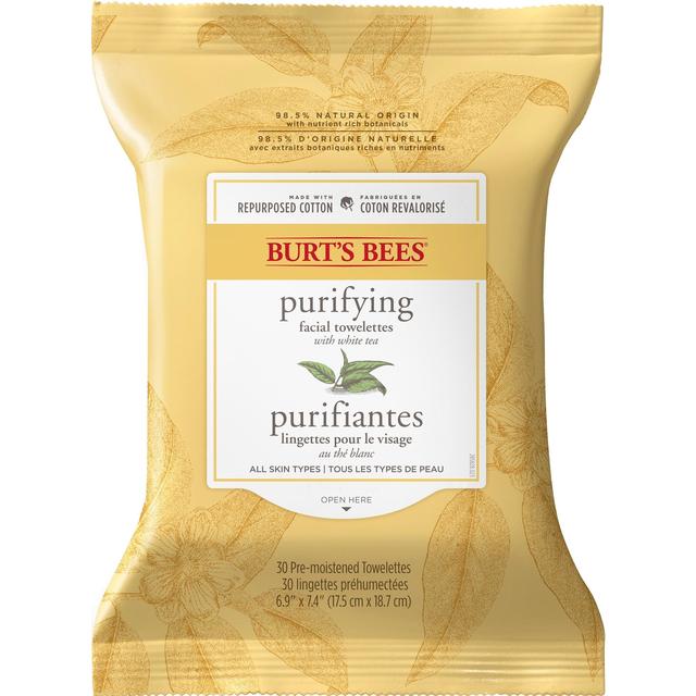 Burt's Bees Facial Cleansing Wipes with White Tea Extract 30 per pack