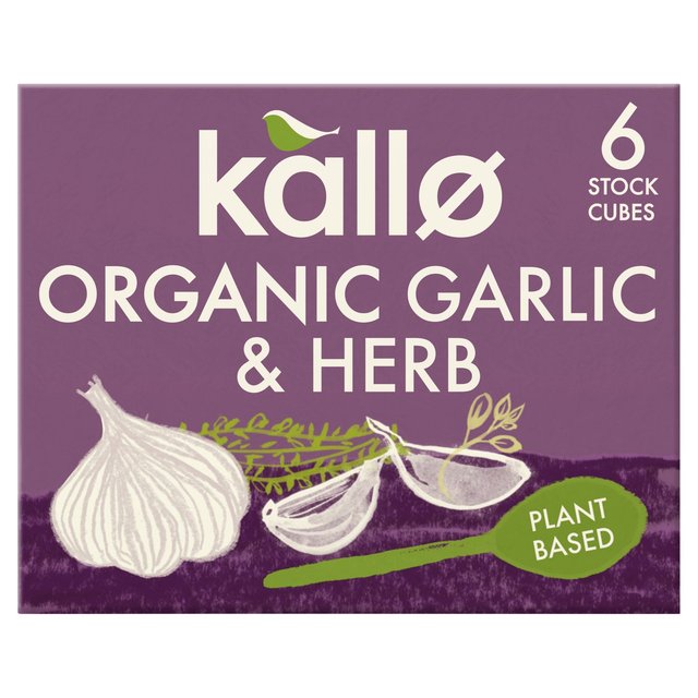 Kallo Organic Garlic & Herb Stock Cubes 6 x 11g