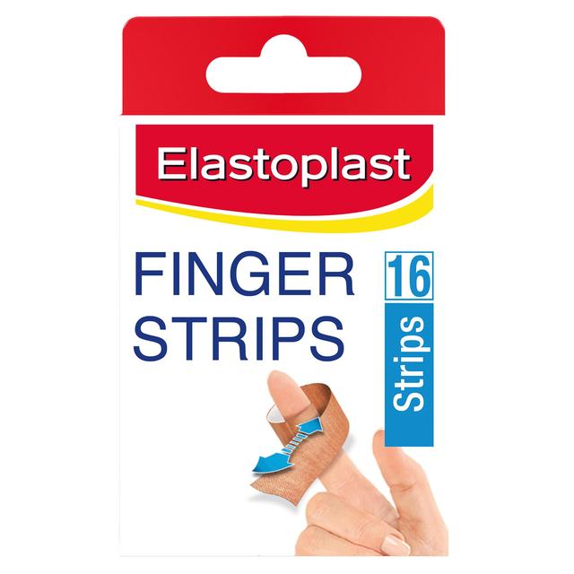 Elastoplast Extra Flexible Finger Strip Fabric Plasters 16 per pack