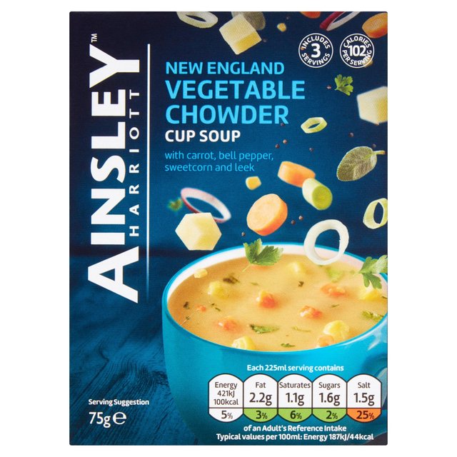 Ainsley Harriott Vegetable Chowder tasse soupe 75g