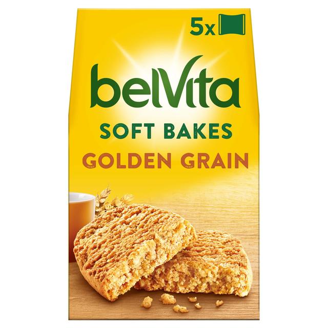 Belvita Golden Grain Soft Bakes Breakfast Biscuits 5 x 50g