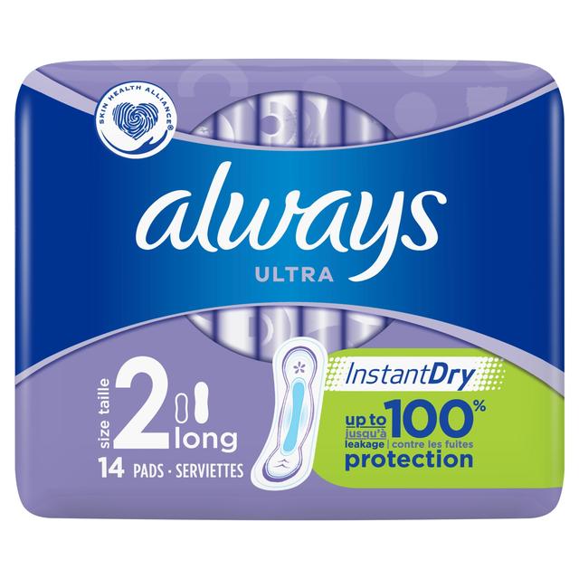 Always Ultra Long Sanitary Towels Long With Wings (Size 2)