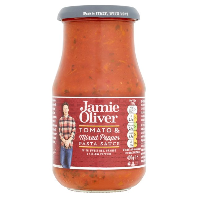 Jamie Oliver Tomato et sauce pâtes au poivre mélangé 400g