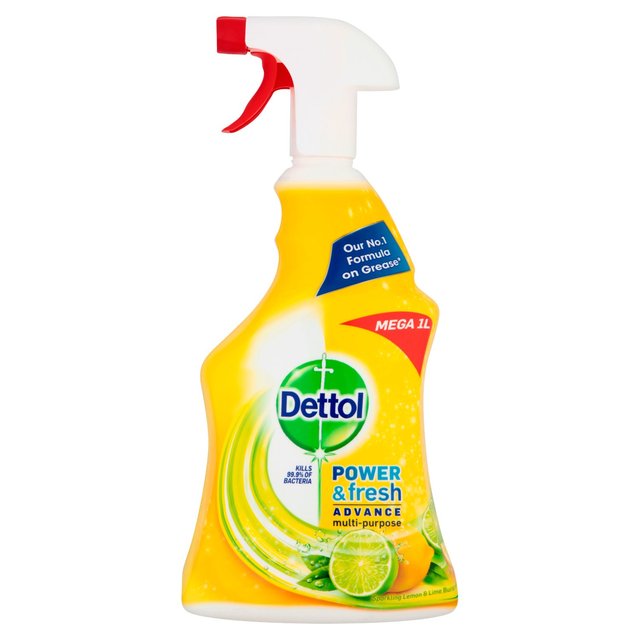 Dettol Power &amp; Fresh Advance Antibacterial Spray Citrus 1L 