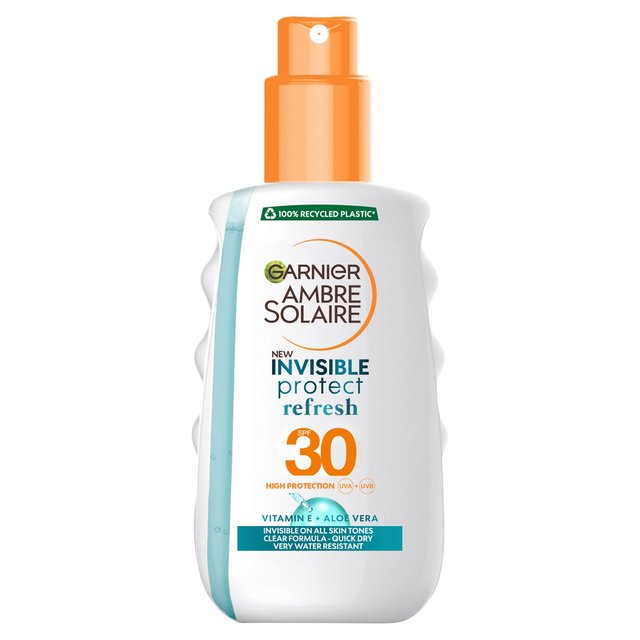 Ambre Solaire Invisible Protect SPF 30 Refresh Sun Cream Spray 200ml