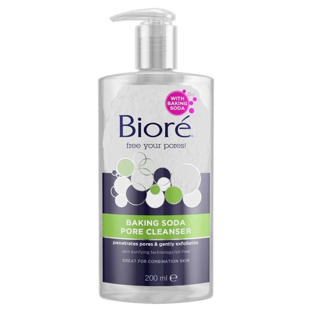 Bioré Blue Agave & Baking Soda Pore Balancing Cleanser pour la peau combinée 200 ml
