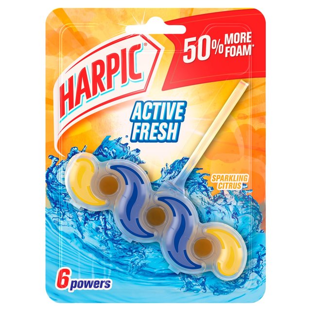 Harpic Fresh Power 6 Rim Block Summer Breeze Toilet Cleaner 39g
