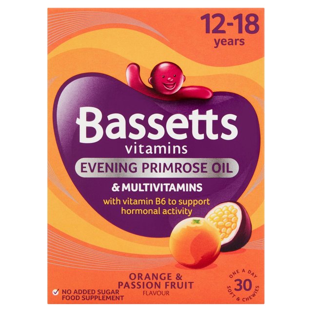 Bassetts Orange & Passion Fruit Multivitamins 12-18 ans 30 par pack