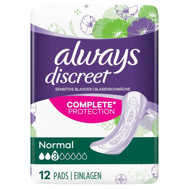 Immer diskrete Inkontinenzpolster normal 12 pro Pack
