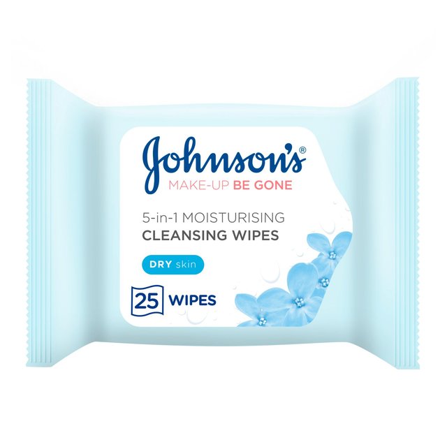 Johnson's Make Up Be Gone Moisturising Wipes 25 per pack