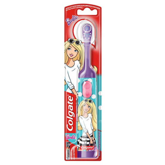 Colgate Kids Barbie Extra Soft Battery Toothbrush 3+ Years