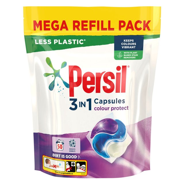 Persil 3 en 1 capsules de lavage à linge Couleur Protection 50 par paquet