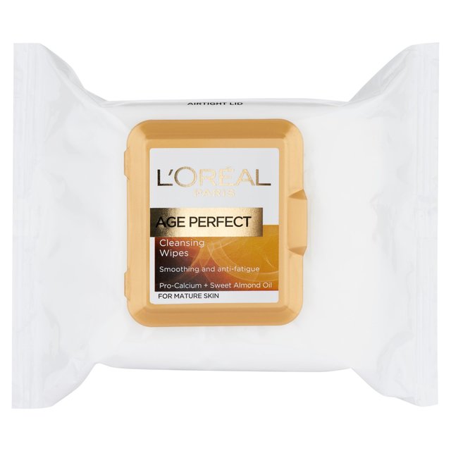 L'Oreal Age Perfect Smoothing Cleansing Wipes 25 per pack