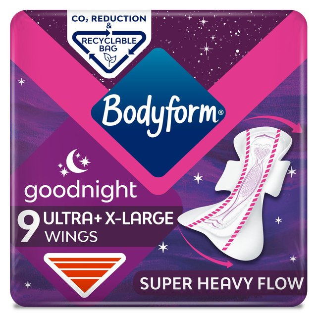 Bodyform Ultra Night Extra 9 par paquet