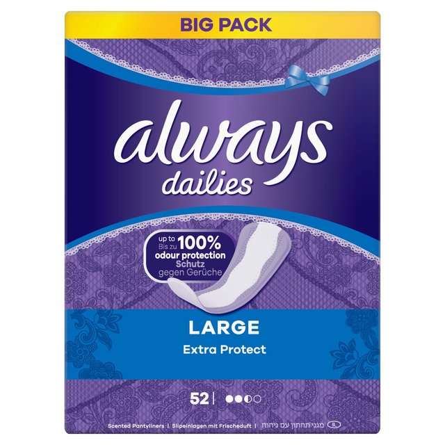 Purchase Always Dailies Up-to 100% Odour Protection Panty Liners