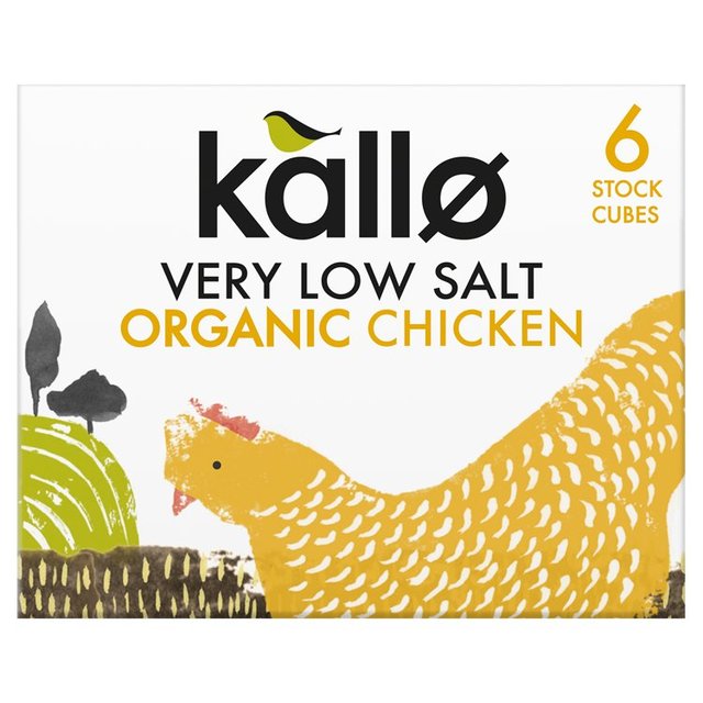 Kallo Organic Very Low Salt Chicken Stock Cubes 6 x 8g