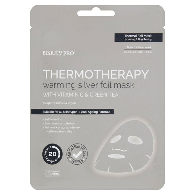Beautypro Thermotheraphie Erwärmung Silberfolie Gesichtsmaske 30g