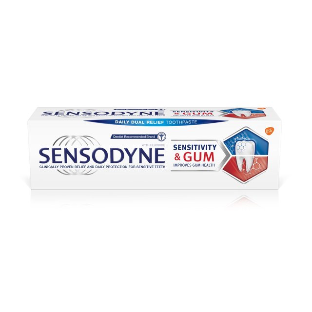 Sensodyne -Empfindlichkeit und Zahnfleischkaugummi -Zahnpasta Original 75ml