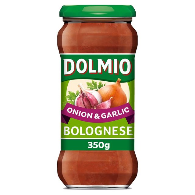 Dolmio Bolognese Onion et Pâches à l'ail Sauce 350G
