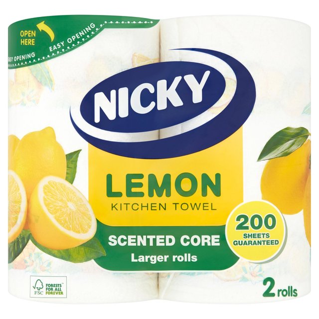 Nicky Lemon Scented Kitchen Towel 2 per pack