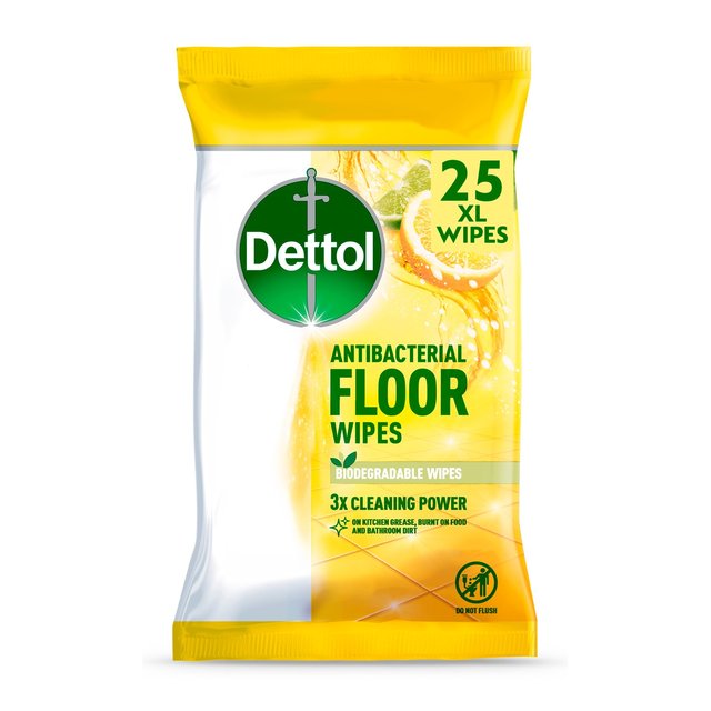 Dettol Anti-Bacterial Floor Wipes 25 per pack