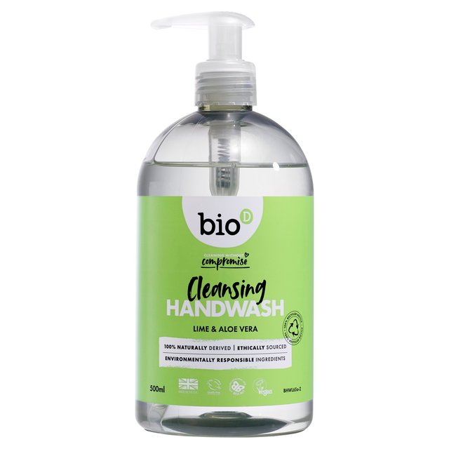 Bio D Eco Lime & Aloe Vera Desinfizieren von Handwäsche 500 ml