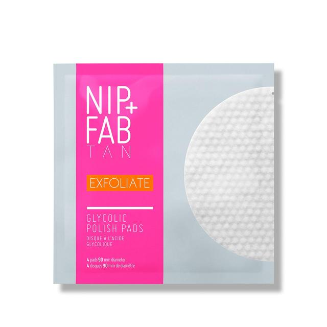 Nip+Fab Tanning Exfoliating Glycolic Polish Pads 4 per pack