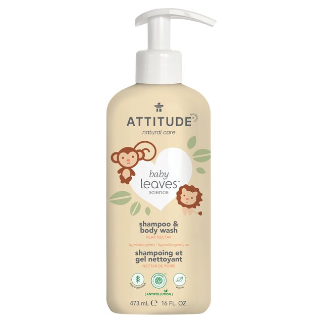 Attitude bébé quitte 2in1 shampooing nectar poire 473 ml
