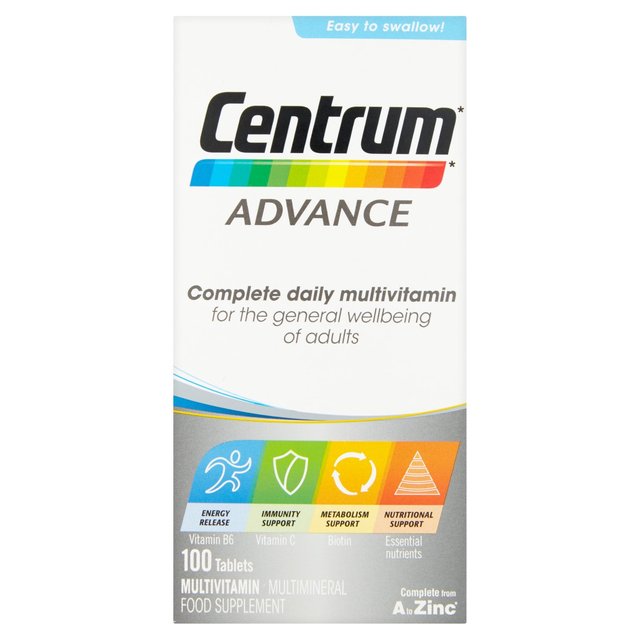 Centrum Advance Multivitamin -Ergänzungstabletten 100 pro Pack