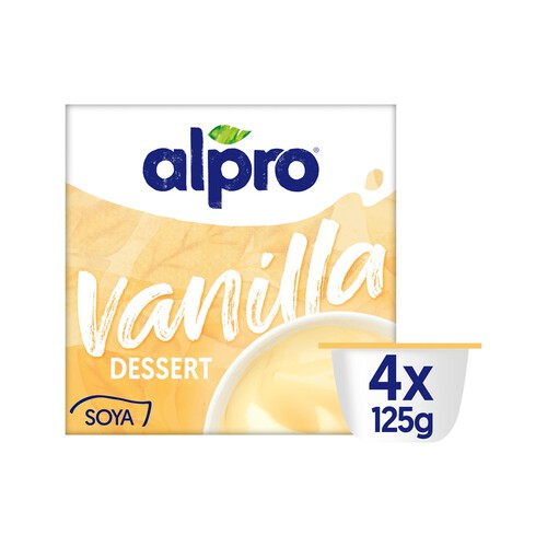 Alpro Vanilla Soya Dessert 4 x 125g