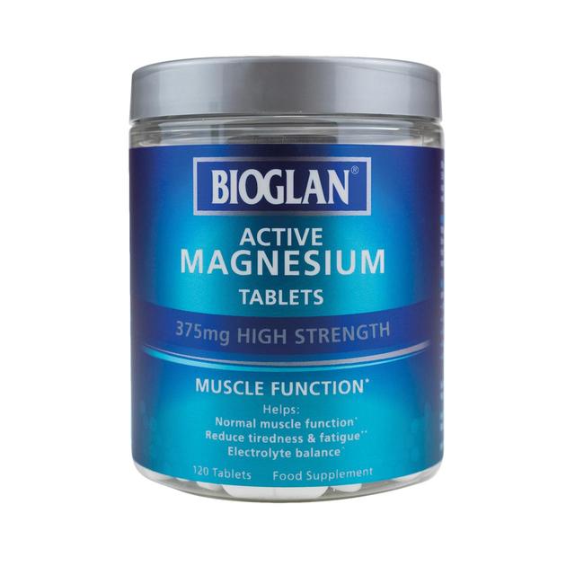 Bioglan Active Magnesium tabletas 120 por paquete
