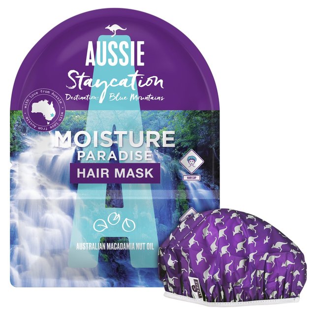 Aussie Staycation Hair Mask & Cap Moisture Paradise 20ml