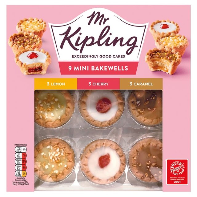 Mr Kipling Mini Bakewell Selection 9 per pack