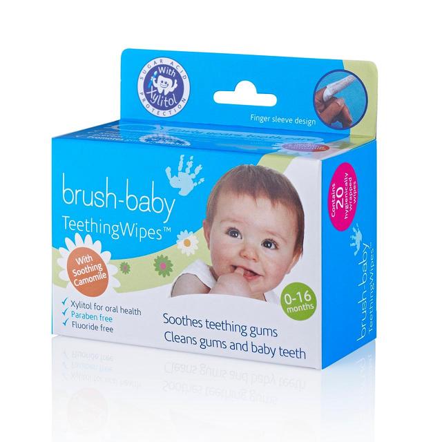 Brush Baby Teething Wipes 20 per pack