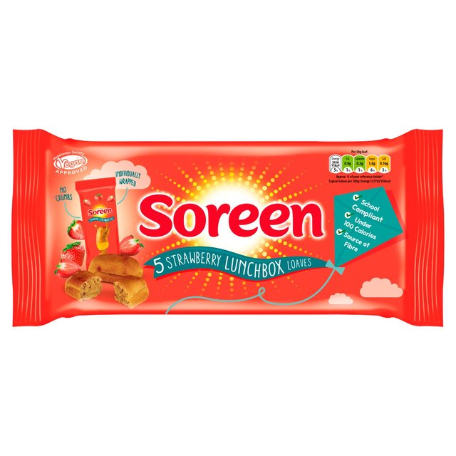 Soreen Lunchbox Hoaves Strawberry 5 x 30g