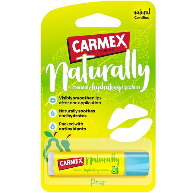 Carmex Naturally Intensely Hydrating Lip Balm Stick Pear 4.25g