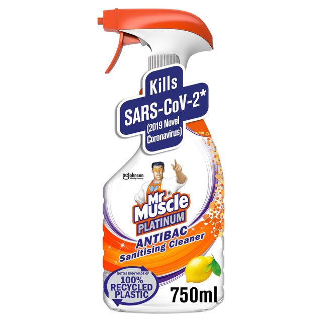 Mr Muscle Platinum Antibac Sensizing Clean Spray 750 ml