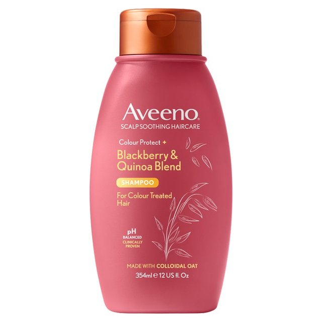 Couleur apaisante coulante aveno Protéger le shampooing BlackBerry & Quinoa 354 ml