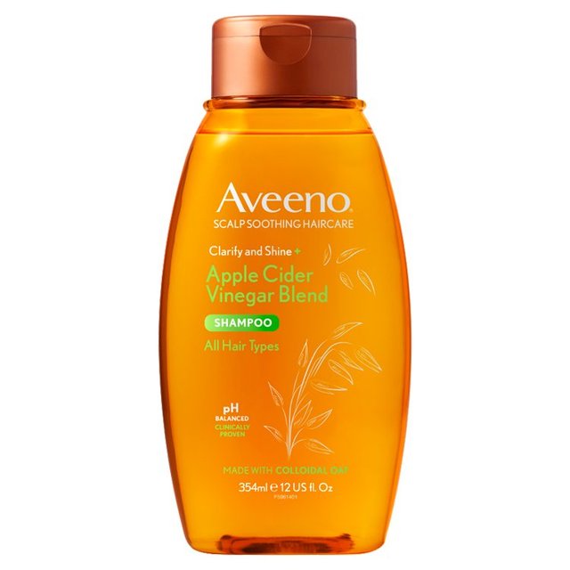 Aveeno Kopfhaut beruhigen Klärung und Glanz Apple Apfelessig Shampoo 354ml