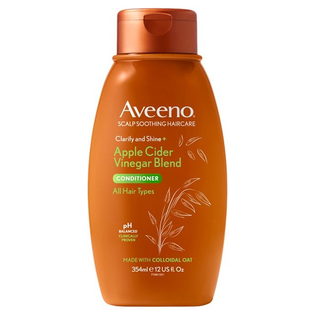 Aveeno Scalp Soothing Clarify & Shine Apple Cider Vinegar Conditioner 354ml