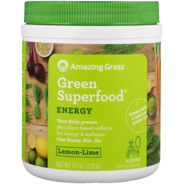 Erstaunliche Gras -Zitronen -Lime -Grün -Superfood -Pulver 210g