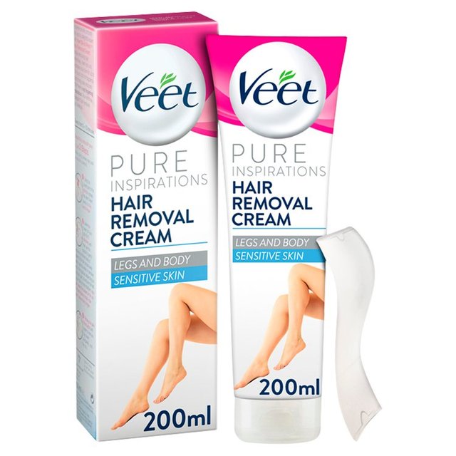 VEET Pure Haarentfernung Creme Körper und Beine für empfindliche Haut 200ml