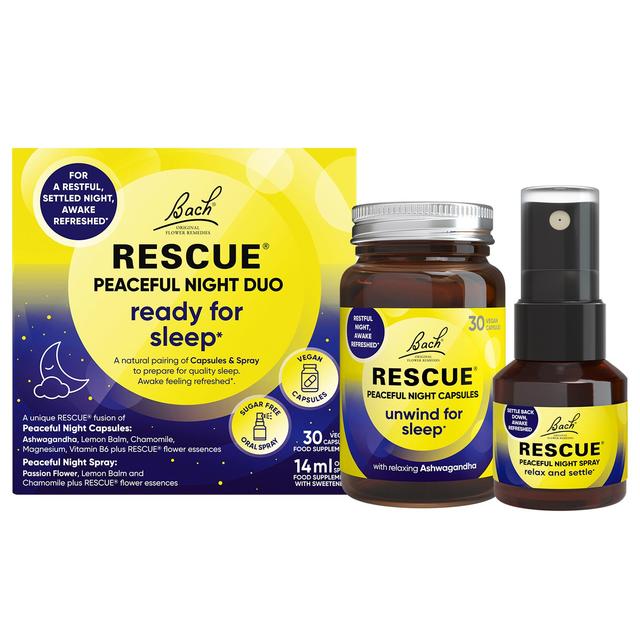 Bach Flower Remedies Peaceful Night Rescue Duo 30 per pack