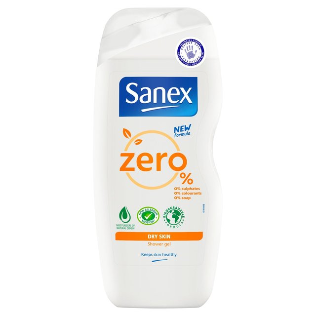Sanex null % trockener Haut Duschgel 225 ml